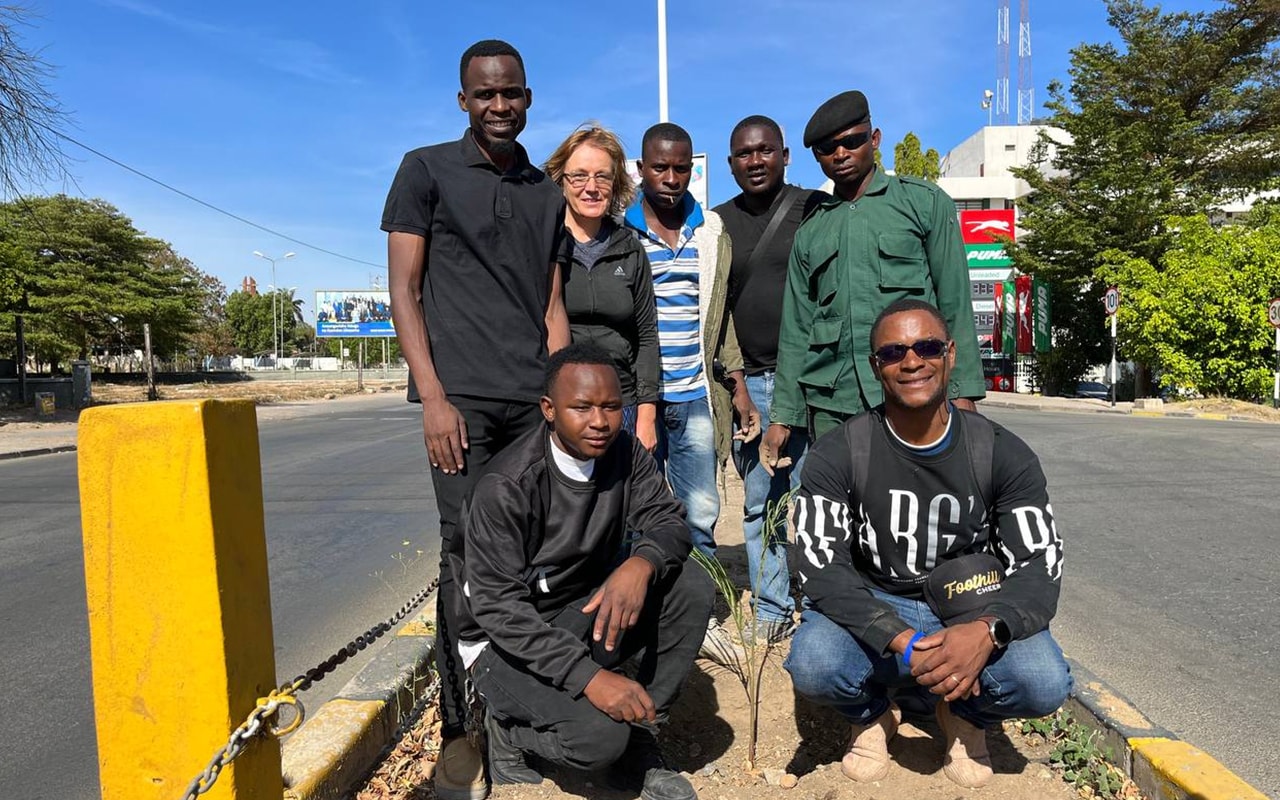 Second Chance team help the city council plant trees